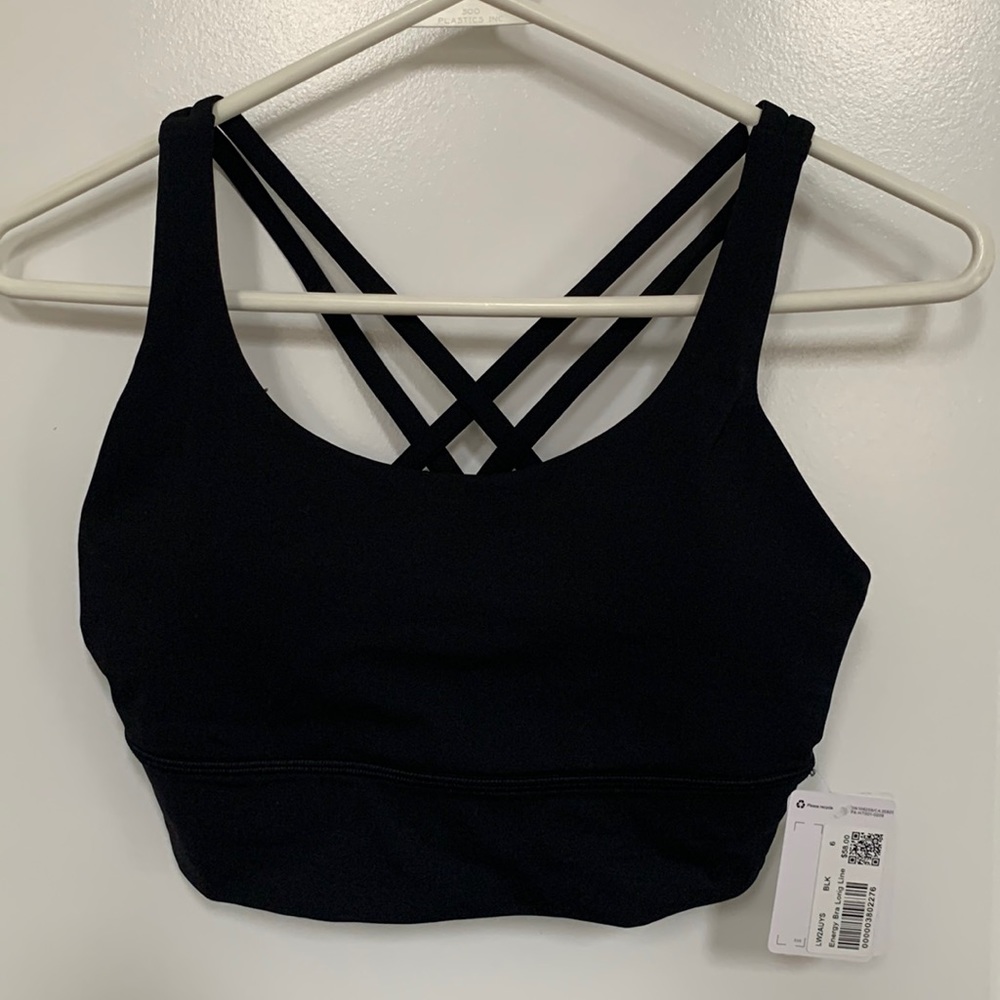 Women’s brand new energy bra long line Lululemon size 6